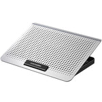 ICE COOREL Ventola del radiatore in lega di alluminio per laptop Staffa di raffreddamento per notebook silenziosa, Space Silver, Tungsten Gold Black, Six-Fan Space Silver, Six-Fan Tungsten Gold Black