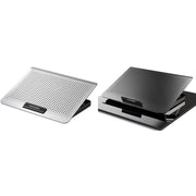 ICE COOREL Ventola del radiatore in lega di alluminio per laptop Staffa di raffreddamento per notebook silenziosa, Space Silver, Tungsten Gold Black, Six-Fan Space Silver, Six-Fan Tungsten Gold Black