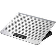 ICE COOREL Ventola del radiatore in lega di alluminio per laptop Staffa di raffreddamento per notebook silenziosa, Space Silver, Tungsten Gold Black, Six-Fan Space Silver, Six-Fan Tungsten Gold Black