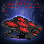 ICE COOREL K5 Staffa di raffreddamento per computer con radiatore per laptop, Standard Version (Black Red), Standard Version (Black Blue), Touch Version (Black Red), Touch Version (Black Blue)