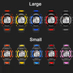 SYNOKE 99269 Orologio digitale impermeabile sportivo per bambini, Large (Blue), Large (Yellow), Large (Red), Large (Gray), Large (Orange), Small (Blue), Small (Yellow), Small (Red), Small (Pink), Small (Orange)
