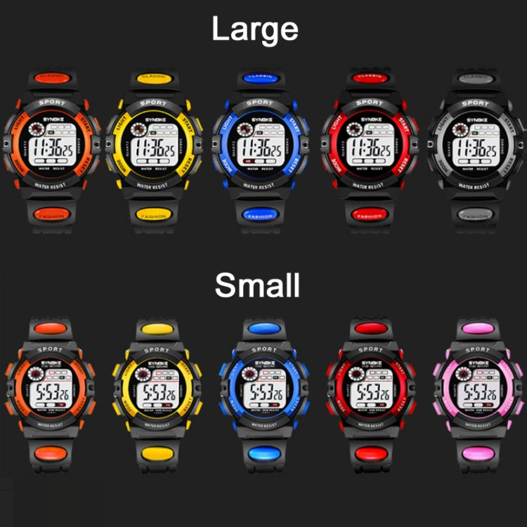 SYNOKE 99269 Orologio digitale impermeabile sportivo per bambini, Large (Blue), Large (Yellow), Large (Red), Large (Gray), Large (Orange), Small (Blue), Small (Yellow), Small (Red), Small (Pink), Small (Orange)