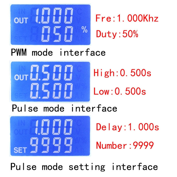 Generatore di segnale PWM ZK-PP1K 1Hz-150KHz Generatore di onda quadra regolabile con ciclo di lavoro della frequenza degli impulsi PWM