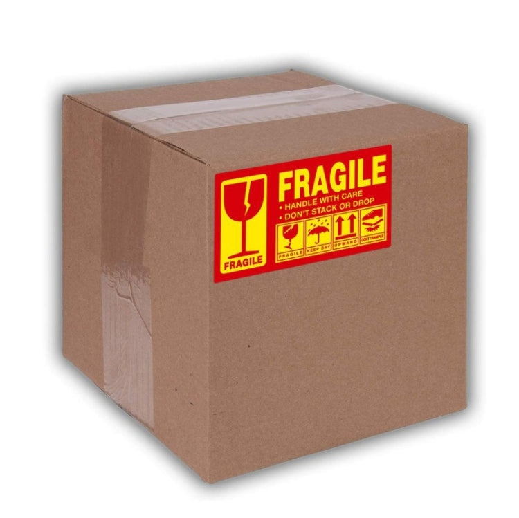 Attenzione Attenzione Imballaggio Trasporto Etichetta adesiva Adesivi fragili, 127x76mm
