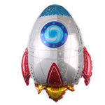 10 PCS Space Alluminio Film Palloncino Bambini Decorano Palloncini Decorazione Festa Di Compleanno,Stile:, Golden Space Man, Double-sided Space Man, Round Rocket, Space Rocket, Astronaut, Earth, Retro Plane, Universe, Space Birthday, Blue