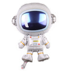 10 PCS Space Alluminio Film Palloncino Bambini Decorano Palloncini Decorazione Festa Di Compleanno,Stile:, Golden Space Man, Double-sided Space Man, Round Rocket, Space Rocket, Astronaut, Earth, Retro Plane, Universe, Space Birthday, Blue