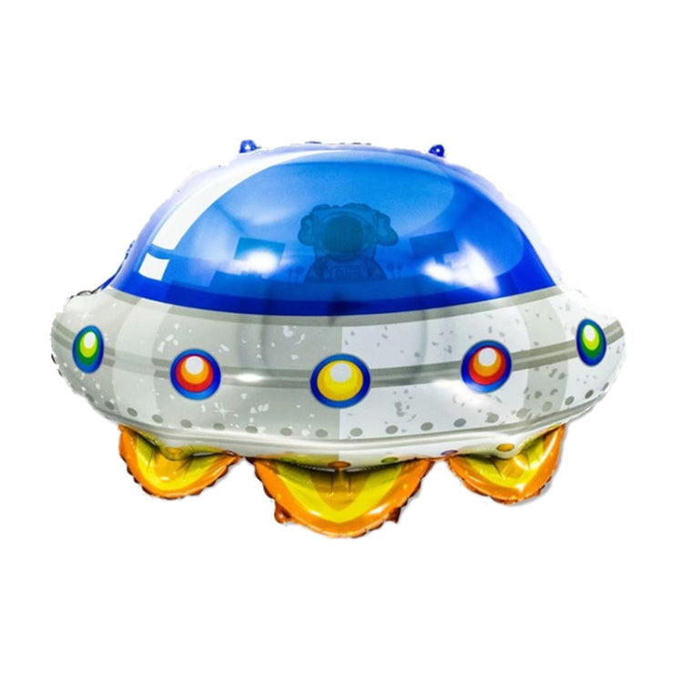 10 PCS Space Alluminio Film Palloncino Bambini Decorano Palloncini Decorazione Festa Di Compleanno,Stile:, Golden Space Man, Double-sided Space Man, Round Rocket, Space Rocket, Astronaut, Earth, Retro Plane, Universe, Space Birthday, Blue