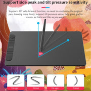 VEIKK VK1060PRO Tavoletta digitale Tavola dipinta a mano Tavola da disegno elettronica Può essere collegata al telefono cellulare, VK1060PRO