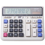 Deli 2135 Computer Tastiera Calcolatrice Pulsante grande Banca Ufficio Finanza Contabilità Calcolatrice solare, 2135