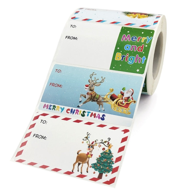 3 pezzi Adesivo per rotolo di decorazioni natalizie Adesivo sigillante autoadesivo per sacchetto regalo, A-387