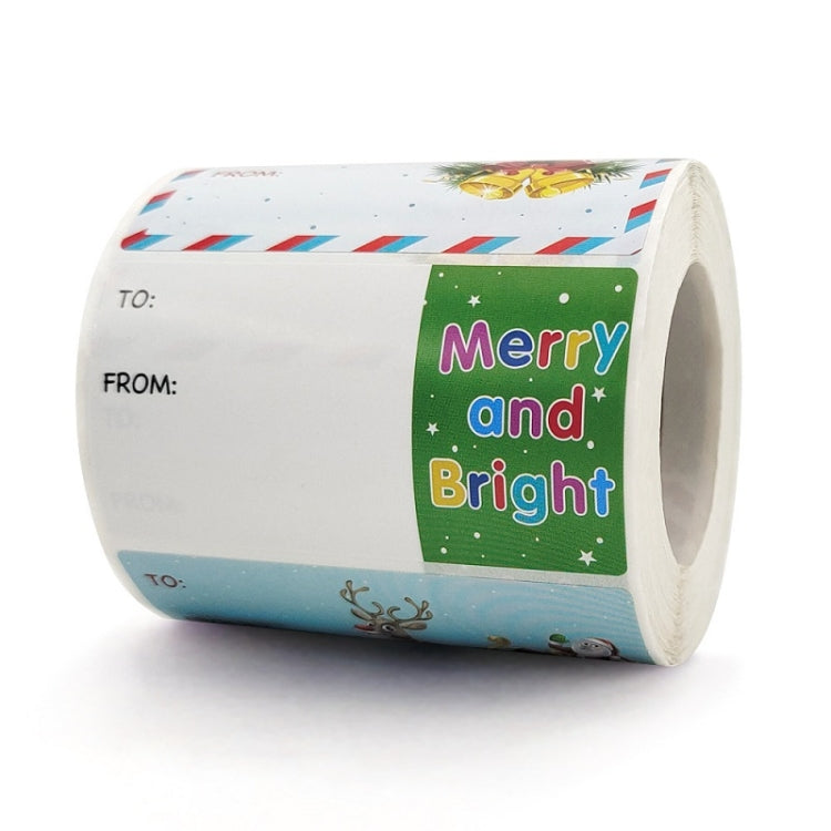 3 pezzi Adesivo per rotolo di decorazioni natalizie Adesivo sigillante autoadesivo per sacchetto regalo, A-387