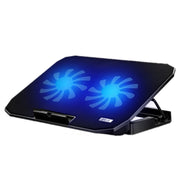 ICE COOREL N106 Radiatore di regolazione della base per laptop Staffa di raffreddamento per notebook a doppia ventola, Standard Version (Blue Light), Standard Version (Red Light), Luxury Version (Knight Dark), Luxury Version (Ivory White)              ...
