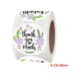 Etichetta per imballaggio regalo per festa di compleanno con adesivo floreale in rotolo da 5 pezzi, 38mm / 1.5 Inch