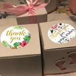 5 PCS Rotolo di adesivi floreali di ringraziamento Adesivi per la decorazione della festa nuziale, 3.8cm / 1.5 Inch