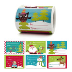5 pezzi Adesivo decorativo per merce regalo di Natale, A-388, A-389