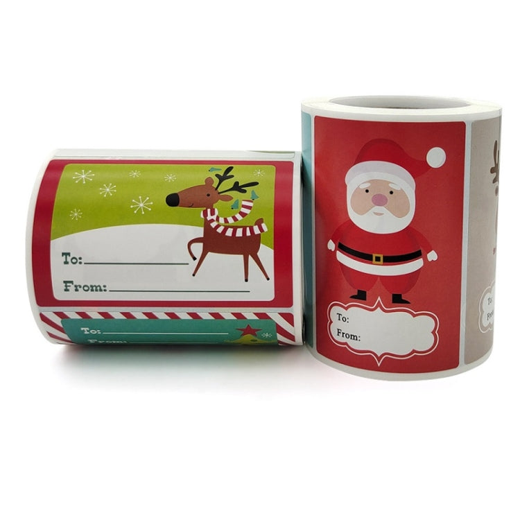 5 pezzi Adesivo decorativo per merce regalo di Natale, A-388, A-389