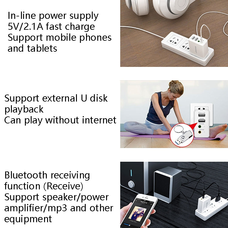 Ricevitore audio Bluetooth RAEYY D80 con ricarica rapida