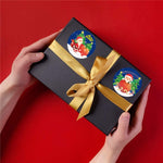 5 PCS Adesivi per decorazioni natalizie Etichette per imballaggio per sacchetti regalo, K-126-38
