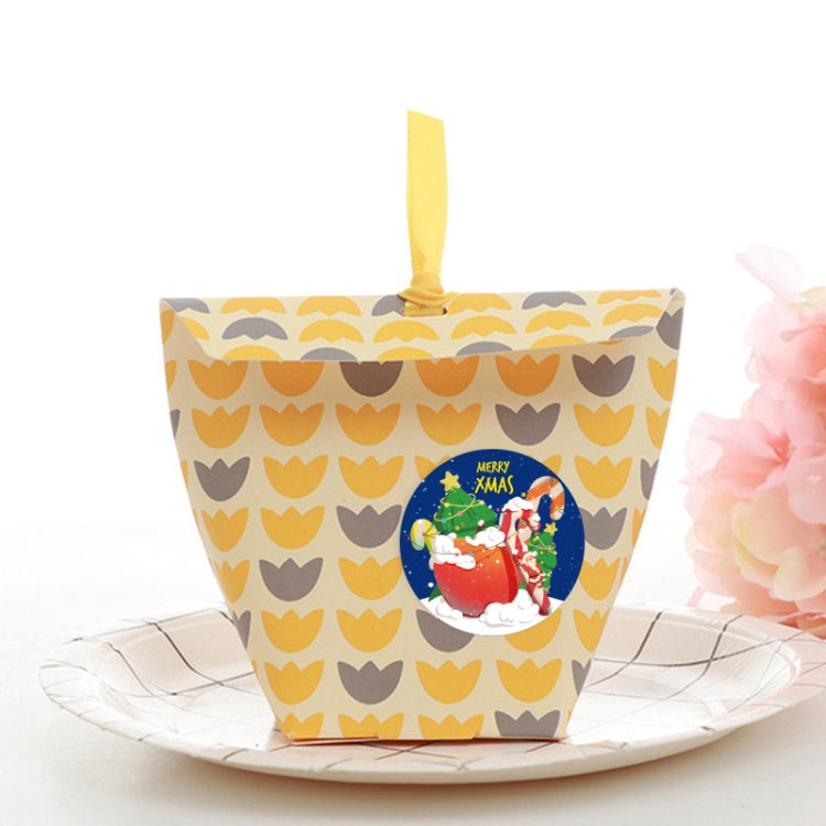5 PCS Adesivi per decorazioni natalizie Etichette per imballaggio per sacchetti regalo, K-126-38