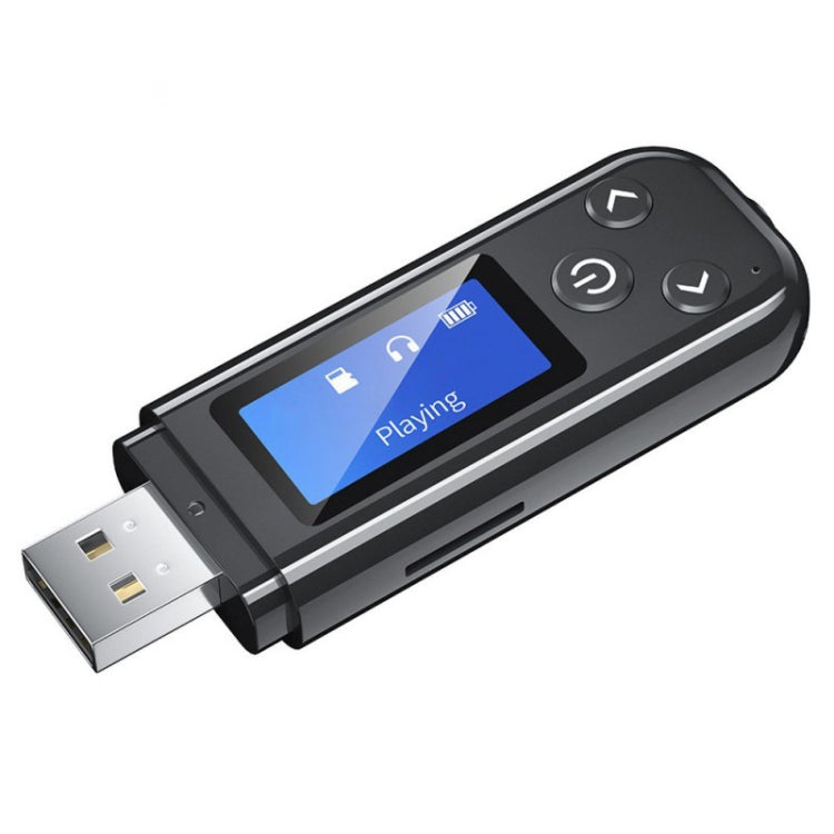 K15Pro con schermo LCD Adattatore Bluetooth Ricevitore audio Trasmettitore 3,5 mm AUX Vivavoce per auto, K15Pro