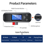 K15Pro con schermo LCD Adattatore Bluetooth Ricevitore audio Trasmettitore 3,5 mm AUX Vivavoce per auto, K15Pro