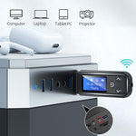 K15Pro con schermo LCD Adattatore Bluetooth Ricevitore audio Trasmettitore 3,5 mm AUX Vivavoce per auto, K15Pro