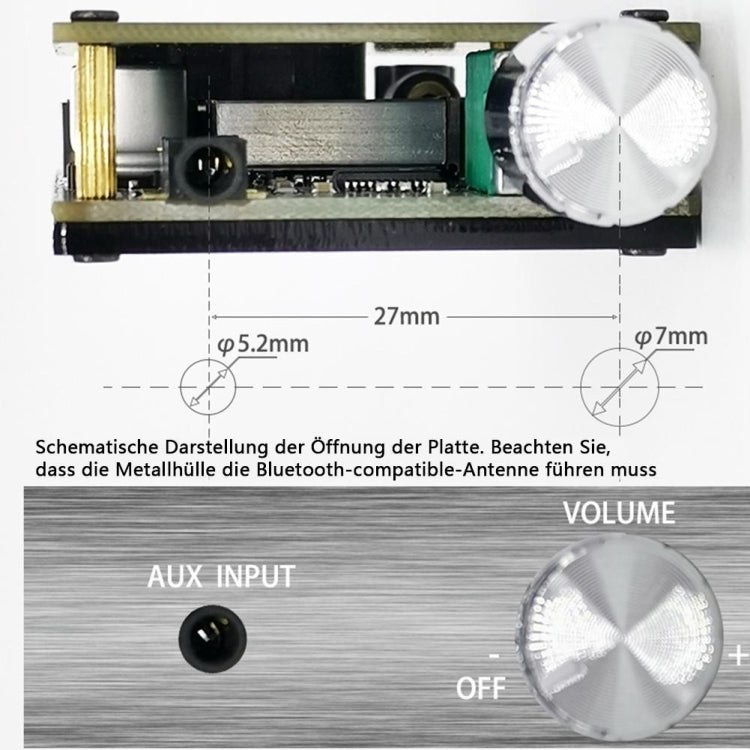 Amplificatore audio digitale Bluetooth 5.0 50W x 2 stereo