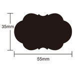 5 PZ Adesivo in PVC per lavagna a forma speciale Adesivo marcatore barattolo riscrivibile, 35x55mm