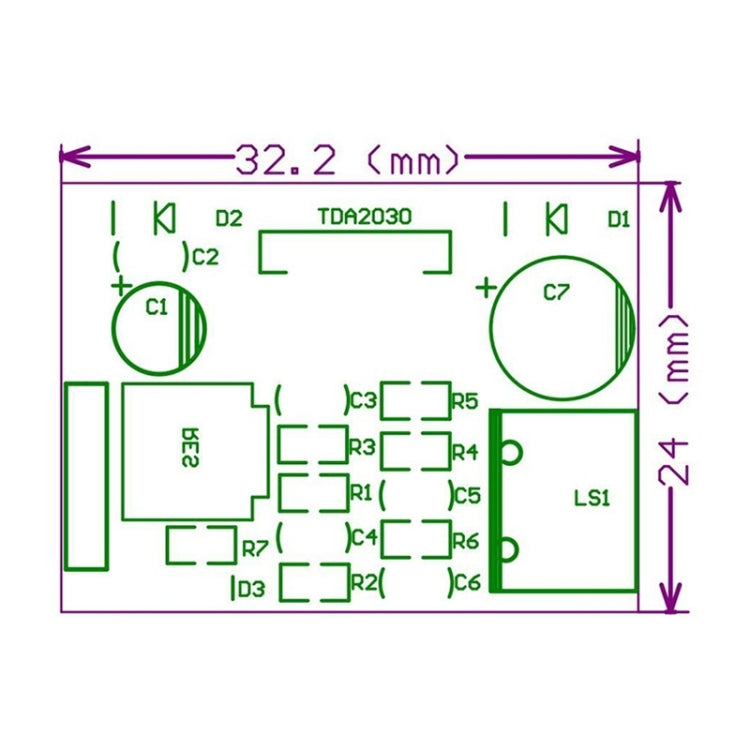 5 PZ TDA2030A Modulo scheda amplificatore di potenza Modulo amplificatore audio