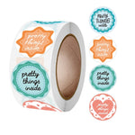 10 pezzi grazie adesivi decorativi sigillanti per buste adesivi decorativi, K-104 Stickers