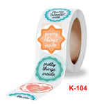 10 pezzi grazie adesivi decorativi sigillanti per buste adesivi decorativi, K-104 Stickers