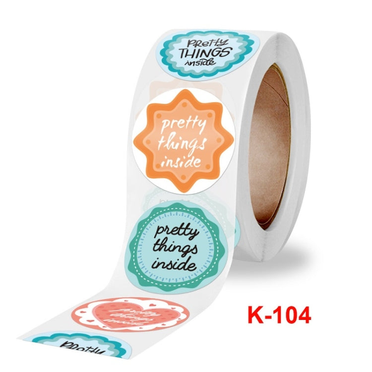 10 pezzi grazie adesivi decorativi sigillanti per buste adesivi decorativi, K-104 Stickers