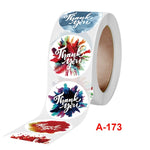 10 pezzi grazie sigillo autoadesivo per buste con adesivo arcobaleno con etichetta per decorazione di nozze, A-173 Stickers
