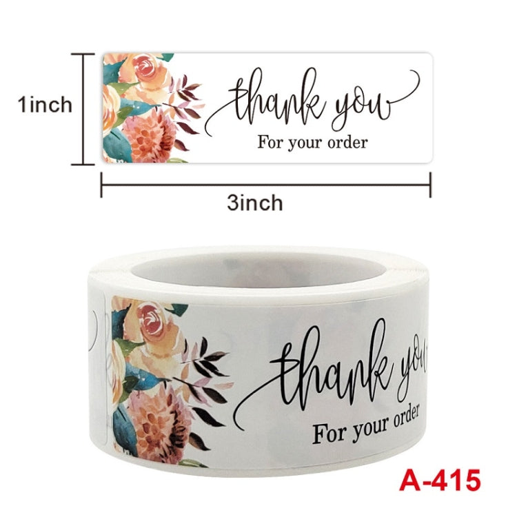 10 pezzi grazie fiore adesivo regalo avvolgere adesivo sigillante, A-415, A-416, A-417