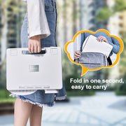 Oatsbasf 03363 Staffa di rialzo per laptop Supporto da tavolo pieghevole portatile multifunzionale