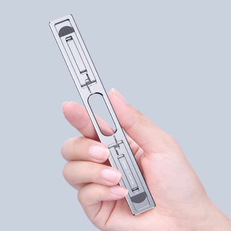 Oatsbasf K01 Supporto per laptop pieghevole con radiatore in lega di alluminio regolabile con base rialzata per desktop