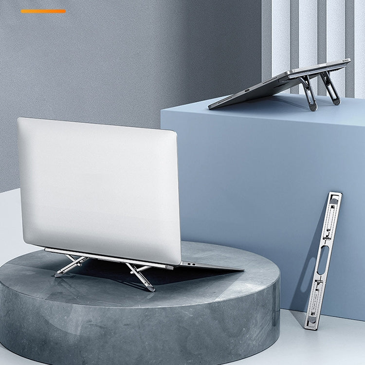 Oatsbasf K01 Supporto per laptop pieghevole con radiatore in lega di alluminio regolabile con base rialzata per desktop