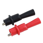 10 paia clip coccodrillo per multimetro con guaina PVC