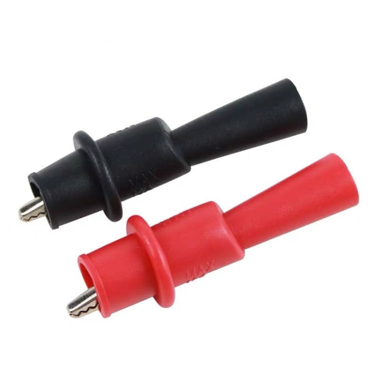 10 paia clip coccodrillo per multimetro con guaina PVC