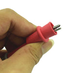 10 paia clip coccodrillo per multimetro con guaina PVC