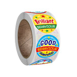 10 PCS Adesivi per premi rotondi colorati per scolari Confezione buste regalo Adesivi di ringraziamento, A-122 Stickers