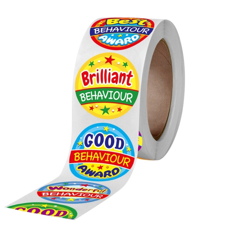 10 PCS Adesivi per premi rotondi colorati per scolari Confezione buste regalo Adesivi di ringraziamento, A-122 Stickers