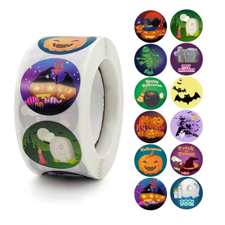 10 pezzi Adesivi giocattolo per bambini di Halloween Decorazione regalo Adesivi sigillanti regalo, 2.5cm / 1 Inch