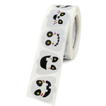 10 pezzi adesivi emoji fantasma di Halloween decorazione regalo per bambini adesivi sigillanti per alimenti, 25x25mm