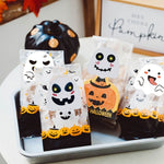 10 pezzi adesivi emoji fantasma di Halloween decorazione regalo per bambini adesivi sigillanti per alimenti, 25x25mm