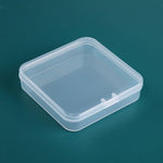 Scatola di plastica quadrata da 20 pezzi con coperchio Scatola di immagazzinaggio trasparente Scatola degli attrezzi per parti in PP Scatola per accessori per componenti elettronici, 20 PCS Square