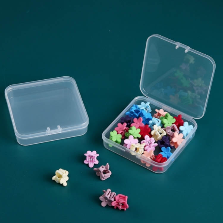 Scatola di plastica quadrata da 20 pezzi con coperchio Scatola di immagazzinaggio trasparente Scatola degli attrezzi per parti in PP Scatola per accessori per componenti elettronici, 20 PCS Square