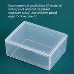 30 pezzi Scatola rettangolare in plastica trasparente PP Scatola universale per parti Hardware Scatola portautensili, 30 PCS