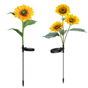 Luce solare LED girasole per giardino e prato 37cm