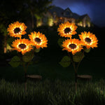 Luce solare LED girasole per giardino 37cm